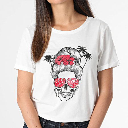 Only - Camiseta de mujer Sally Blanca