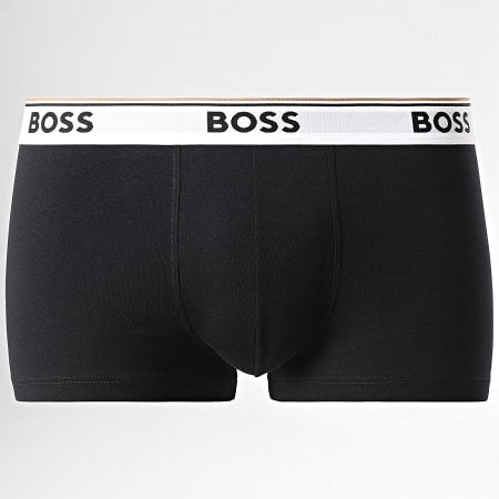 BOSS - Lot De 3 Boxers Trunk 3P Power Noir Beige Rouge Brique