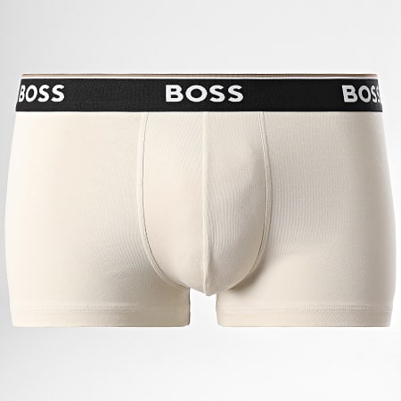 BOSS - Set van 3 Boxers Trunk 3P Power Zwart Beige Rood Baksteen