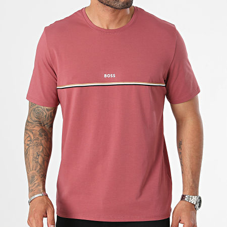 BOSS - Tee Shirt Unique 50515395 Rouge Brique