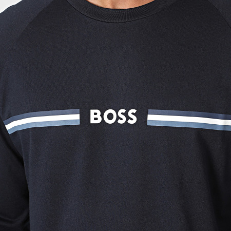 BOSS - Authentiek sweatshirt met ronde hals 50521749 marineblauw