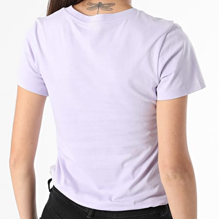Calvin Klein - Lot De 2 Tee Shirts Slim Femme 9734 Violet Vert