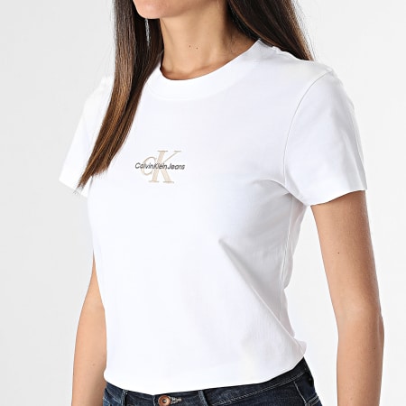 Calvin Klein - Tee Shirt Femme 3563 Blanc