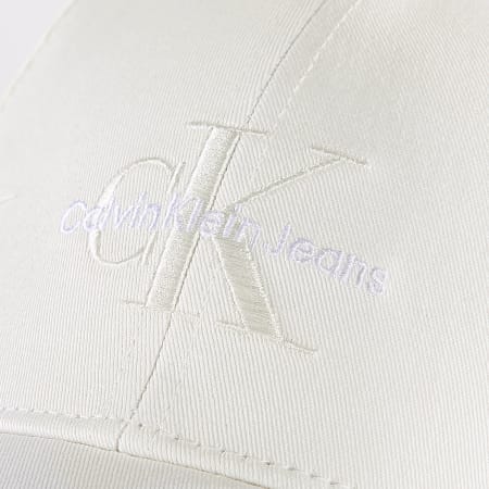Calvin Klein - Casquette Mono Logo Embroidery 2317 Blanc