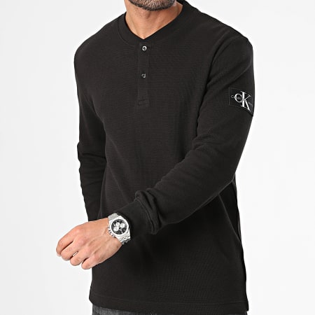 Calvin Klein - Tee Shirt Manches Longues 6316 Noir