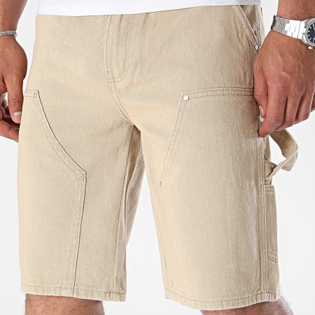 Frilivin - Pantalones cortos vaqueros beige