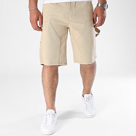 Frilivin - Pantalones cortos vaqueros beige