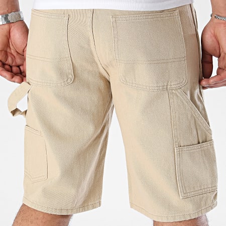 Frilivin - Pantalones cortos vaqueros beige