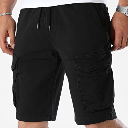 Frilivin - Pantalones cortos cargo negros