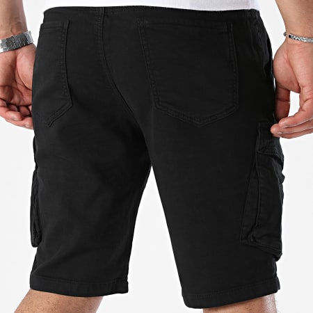 Frilivin - Pantalones cortos cargo negros