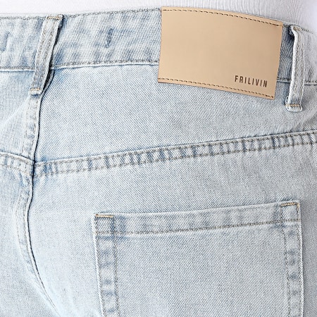 Frilivin - Pantaloncini di jeans blu in denim