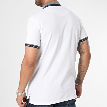 Indicode Jeans - Polo Manches Courtes Alesion 41-042 Blanc