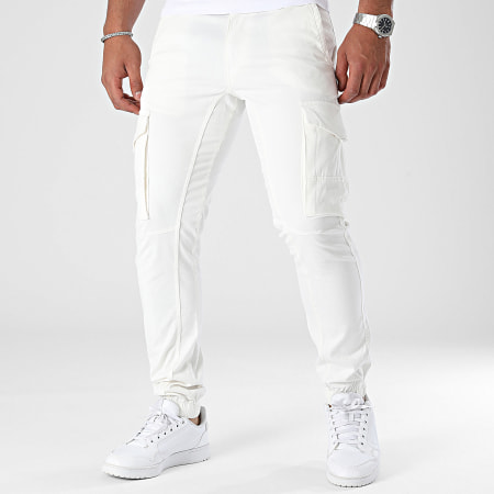 Jack And Jones - Paul Flake Cargo Pants Blanco