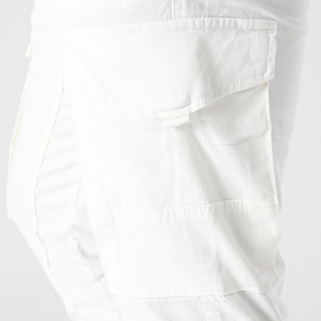 Jack And Jones - Pantalon Cargo Paul Flake Blanc