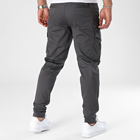 Jack And Jones - Slim Stace Dex Antraciet Grijs Cargo Broek