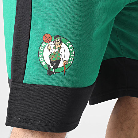 New Era - Pantaloncini da jogging a blocchi di colore NBA Boston Celtics Band 60502556 Verde Nero