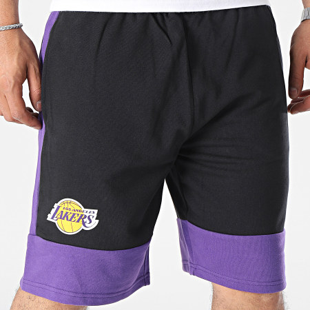 New Era - Short Jogging NBA Colour Block LA 60416375 Noir Violet