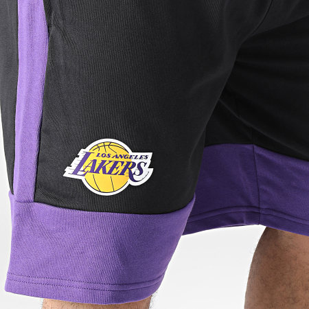 New Era - NBA Colour Block LA Pantaloncini da jogging 60416375 Nero Viola