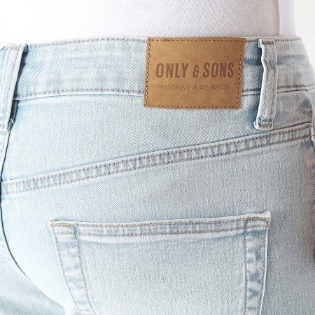 Only And Sons - Short Jean Weft Bleu Wash