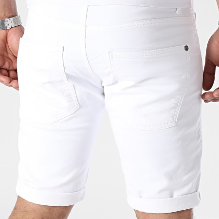 Pepe Jeans - Short Jean Slim Gymdigo PM801075TC3 Blanc