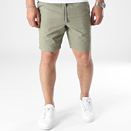 Redskins - Joseph Trook Chino Korte Broek Khaki Groen