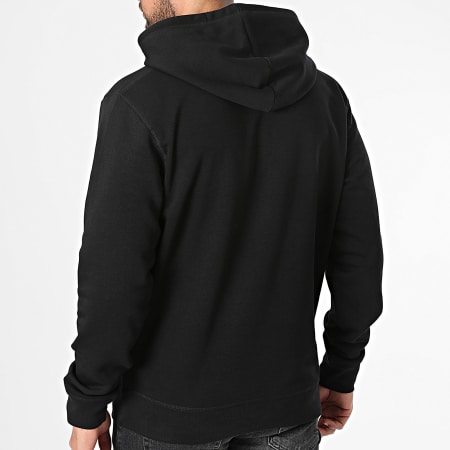 One Piece - Sudadera con capucha frontal Mugiwara Negro Blanco