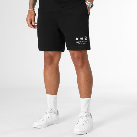 Teddy Yacht Club - Set di maglietta e pantaloncini da jogging in bianco e nero