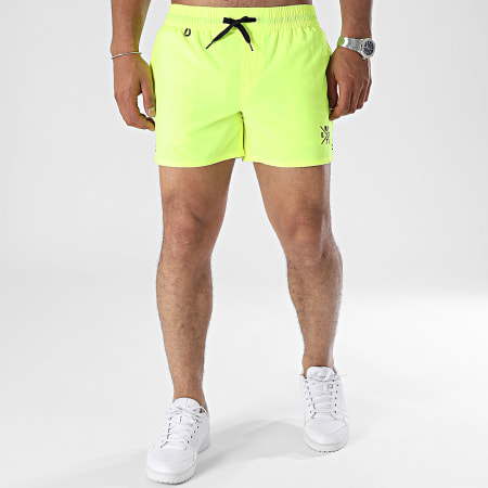 Short De Bain Coolz Jaune Fluo