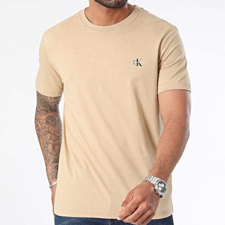Calvin Klein - Lote de 2 camisetas 0199 Blanco Beige