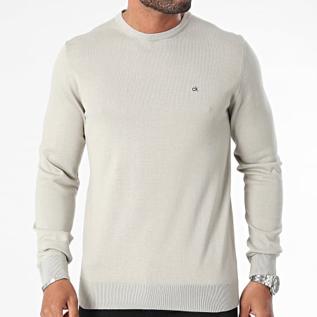 Calvin Klein - Sudadera cuello redondo Algodón 3549 Gris