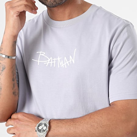 DC Comics - Camiseta oversize Batman Graffiti Lavanda