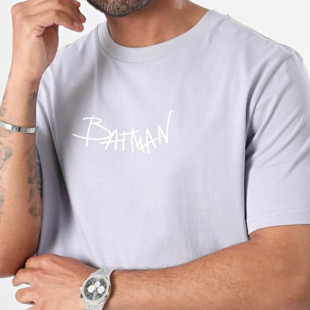 DC Comics - Oversized Batman Graffiti T-shirt Lavendel