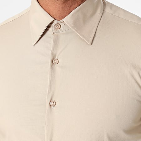 Frilivin - Camisa de manga larga beige