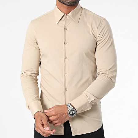 Frilivin - Beige shirt met lange mouwen