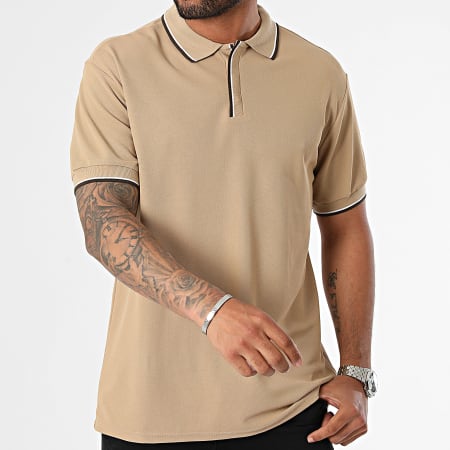 Frilivin - Poloshirt met korte mouwen Camel