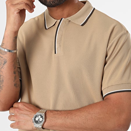 Frilivin - Poloshirt met korte mouwen Camel