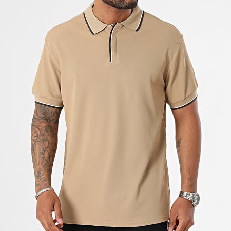 Frilivin - Poloshirt met korte mouwen Camel