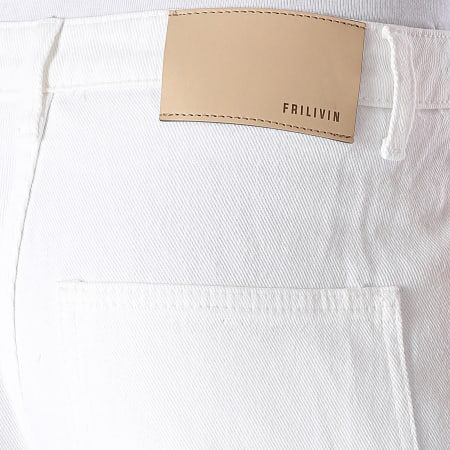 Frilivin - Pantaloncini di jeans bianchi