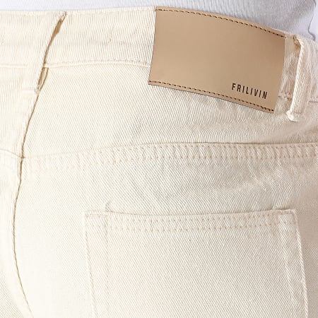 Frilivin - Pantalones cortos vaqueros beige