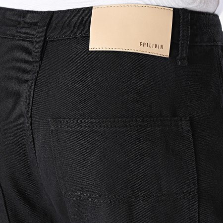 Frilivin - Pantaloncini di jeans neri