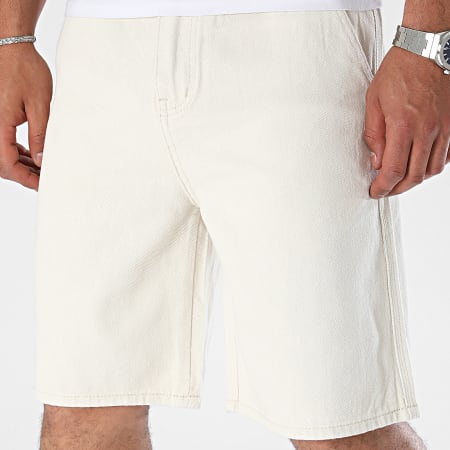 Frilivin - Pantalones cortos vaqueros beige