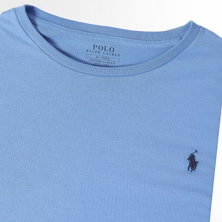 Polo Ralph Lauren - Tee Shirt Slim Classics Bleu Clair