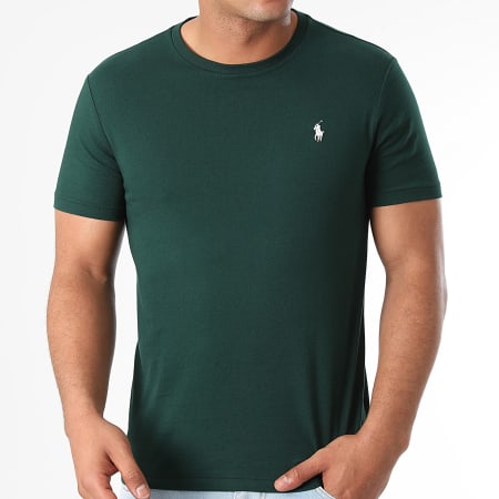 Polo Ralph Lauren - Tee Shirt Slim Classics Vert Foncé