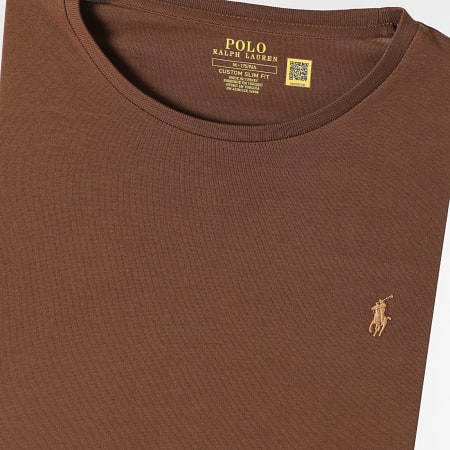 Polo Ralph Lauren - Tee Shirt Slim Classics Marron
