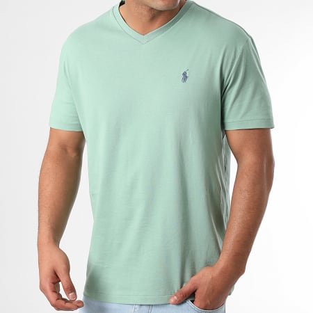 Polo Ralph Lauren - Classics V-hals T-shirt Lichtgroen