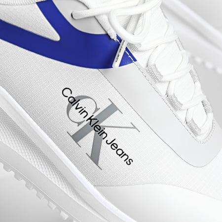 Calvin Klein - Zapatillas Eva Runner Low Lace 0968 Bright White Sapphire Blue