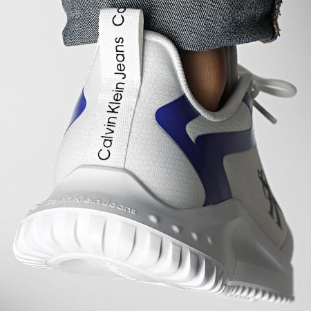 Calvin Klein - Eva Runner Low Lace 0968 Bright White Sapphire Blue Sneakers