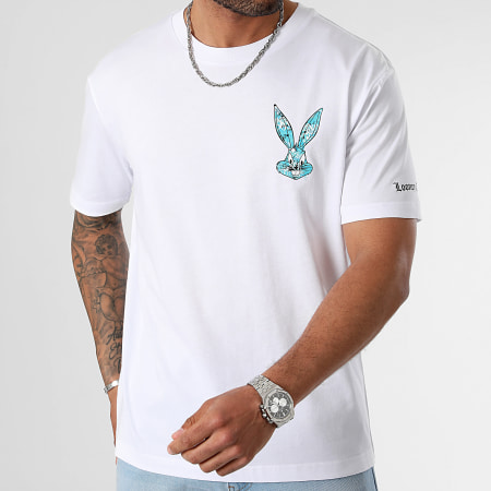 Looney Tunes - Tee Shirt Oversize Large Sleeve Icy Bugs Bunny Blanc
