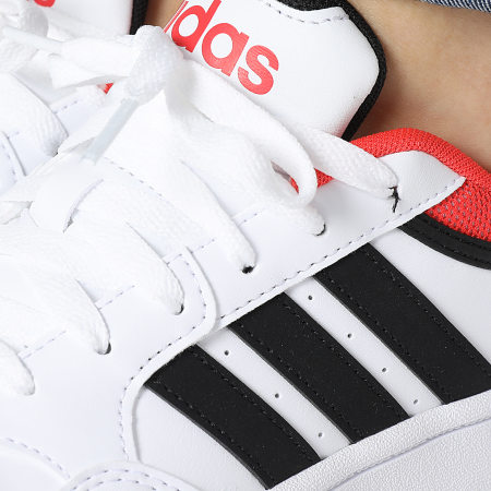Adidas Originals - Baskets Femme Hoops 3.0 GZ9673 Footwear White Core Black Bright Red