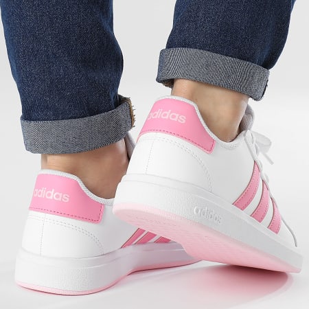 Adidas Sportswear - Baskets Femme Grand Court 2.0 K ID0734 Cloud White Bliss Pink